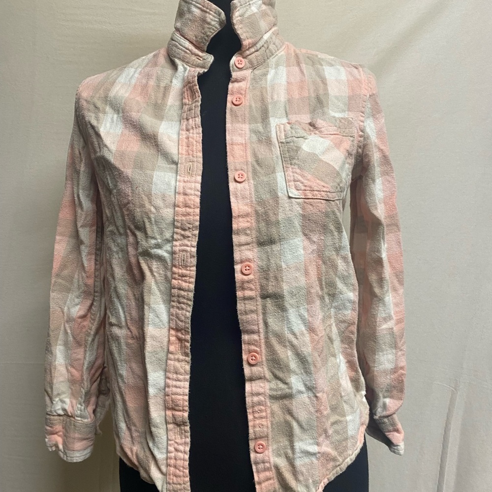 Plaid Button-Up Shirt Cowgirl Western